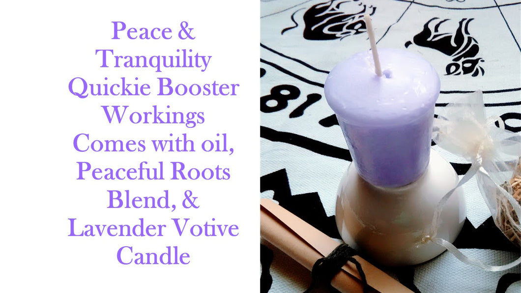 Peace and Tranquility in Self or Situation Quickie Booster Working By Roots Of Earth