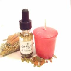St Expedite Oil Kit Complete Roots Oil Candle For Emergencies and Help By Roots OF Earth