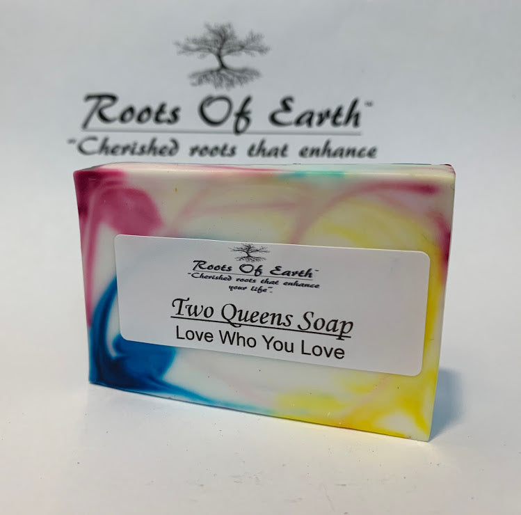 TWO QUEENS LGBTQ PRIDE SAME SEX UNION SOAP CREATED IN NEW MOON AND FULL MOON 4oz